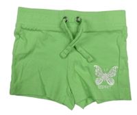 Zelené teplákové kraťasy s motýlkem Esprit