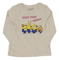 Světlerůžové triko s mimoni 