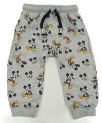 Šedé tepláky s Mickeym Disney