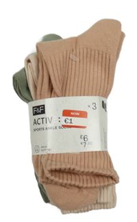 Nové - 3set - 3x dlouhé sportovní ponožky F&F