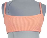 Dámský neonově růžový žabičkový crop top Boohoo 