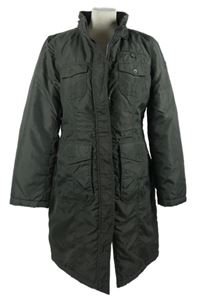 Dámský khaki šusťákový zimní kabát Tom Tailor 