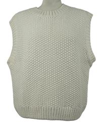 Nové - Dámská smetanová svetrová vlněná vesta H&M