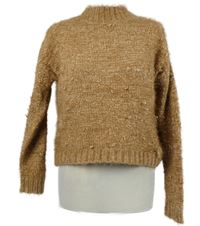 Dámský pískový chlupatý svetr Primark 