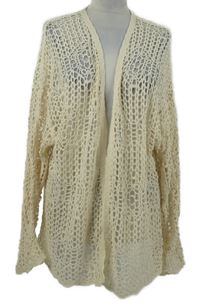 Dámský béžový svetrový vzorovaný cardigan Papaya