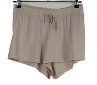 Dámské světlerůžovo-bílé proužkované pyžamové kraťasy H&M