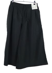 Nové - Dámské tmavošedé šusťákové culottes kalhoty UniQlo
