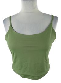 Dámský khaki crop top Reoria 