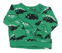 Zelená mikina s dinosaury Next