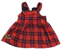 Červeno-černé kostkované laclové šaty s Minnie Disney