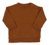 Hnědá žebrovaná mikina F&F