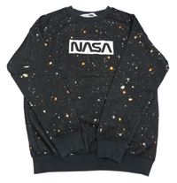 Černá galaktická mikina s nápisem H&M