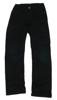 Černé plátěné kalhoty