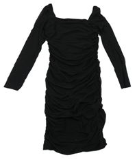 Černé tylové šaty Shein