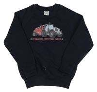 Tmavomodrá mikina s autem Russell