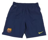 Tmavomodré sportovní fotbalové kraťasy - FC Barcelona Nike