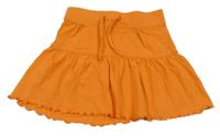 Oranžová bavlněná sukně C&A