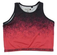 Růžovo-šedý sportovní crop top Ergeenomixx