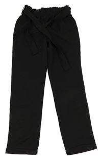 Černé paper bag kalhoty Zeeman