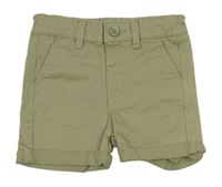 Khaki plátěné chino kraťasy Denim Co.