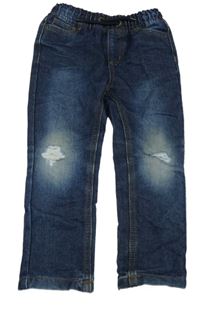 Tmavomodré rifle s prošoupáním 