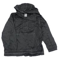 Černá šusťáková větrovka s kapucí George