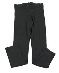 Antracitové žebrované legíny H&M