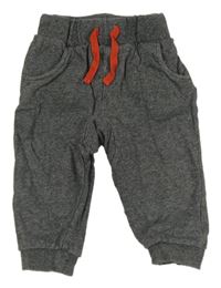 Tmavošedé melírované tepláky TU