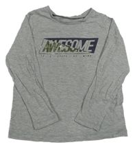 Šedé triko s nápisem George