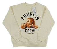 Nové - Smetanová mikina s dýněmi F&F