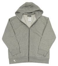 Nové - Šedá propínací mikina s kapucí Next