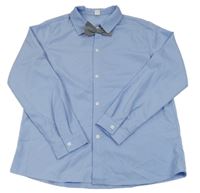 Modrá košile s motýlkem SHEIN