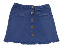 Modrá riflová propínací sukně Zara