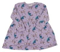 Levandulové teplákové šaty se Stitchem a Angelou George