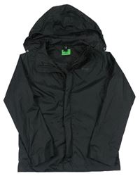 Černá nepromokavá jarní bunda s kapucí Mountain Warehouse
