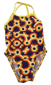 Barevné vzorované jednodílné plavky Speedo