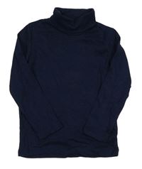 Tmavomodré triko s rolákem H&M