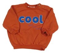 Oranžová oversize mikina s nápisem George 