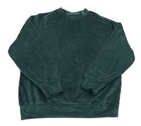 Tmavozelená sametová mikina Destination 