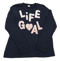 Tmavomodrá mikina s nápisem C&A vel. 176