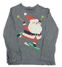 Šedé triko se Santou George 