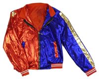 Kostým - Červeno-tmavomodro-zlatá bunda - Harley Quinn