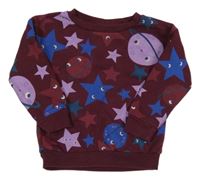 Švestková mikina s vesmírem Primark