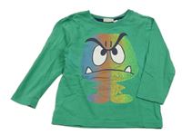 Zelené triko s příšerkou Kids 