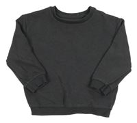 Tmavošedá žebrovaná mikina Primark