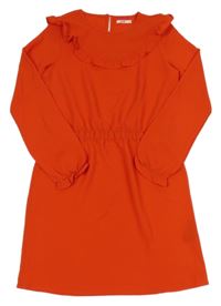 Červené šaty s volánky We