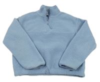 Světlemodrá huňatá mikina Primark 