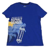 Kobaltově modré tričko se skatem Pepperts