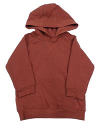 Rezavá mikina s klokankou a kapucí Matalan