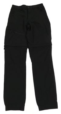 Černé šusťákové cuff outdoorové kalhoty North peak vel. 176